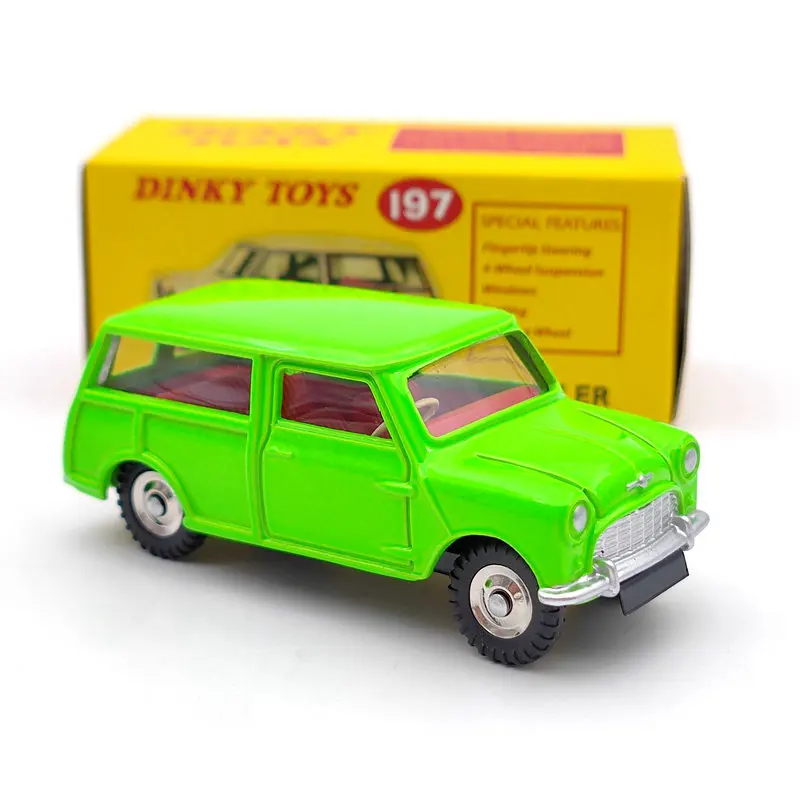 1:43 Atlas Dinky Toys 197 For Morris Mini Traveller Green Diecast Models Collection Auto Gift |