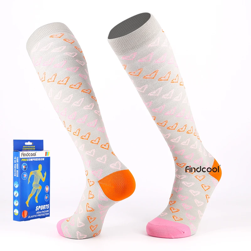 Гольфы Findcool компрессионные носки гольфы ниже колена для женщин и мужчин