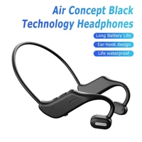 2021 new hot wireless 5 0 blue tooth ipx5 waterproof earphones sport air conduction headphones portable audio video earphones
