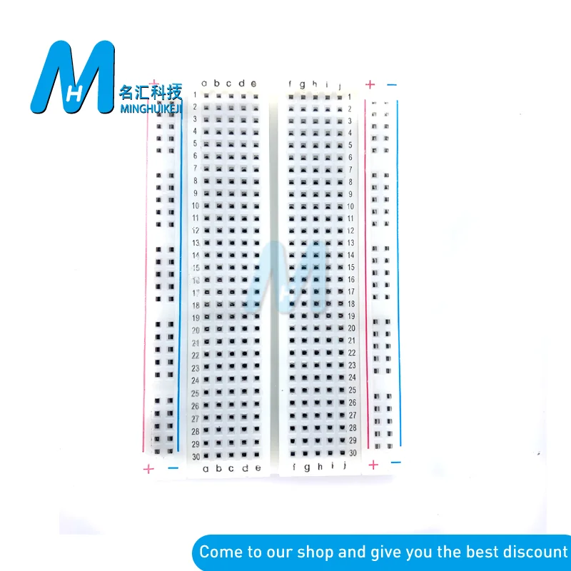400 точек привязки макетная плата PCB без пайки мини 83X55 мм Универсальная Тестовая