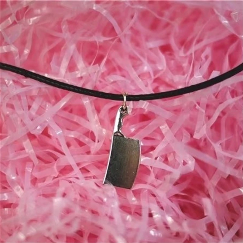 Подвеска с ножом мясника/чокер мясника одежда пастельного Гота ужасное ожерелье