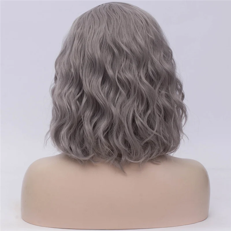 MSI Wigs женские розовые парики Короткие вьющиеся термостойкие 14 дюймов Синтетические волосы зеленый парик для черно-белых женщин косплей боб парики
