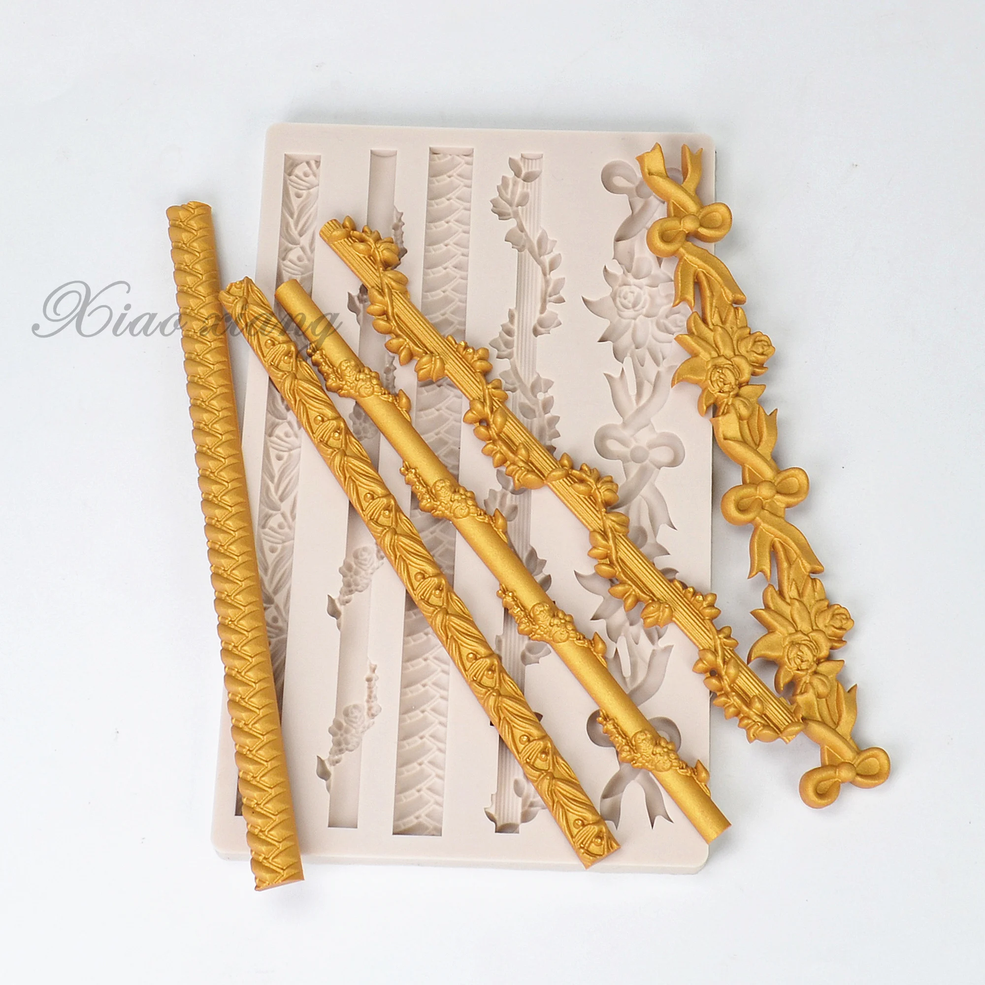 Цветочные кружевные формы силиконовые для помадки выпечки тортов инструменты