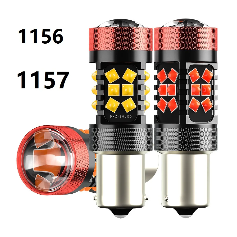 

2 шт. P21W светодиодный Автомобильные стоп-сигналы BAU15S BA15S BAY15D лампа 1156 P21/5 Вт светодиодный сигнальная Поворотная лампа Автомобильные фары лампы резервная копия огни