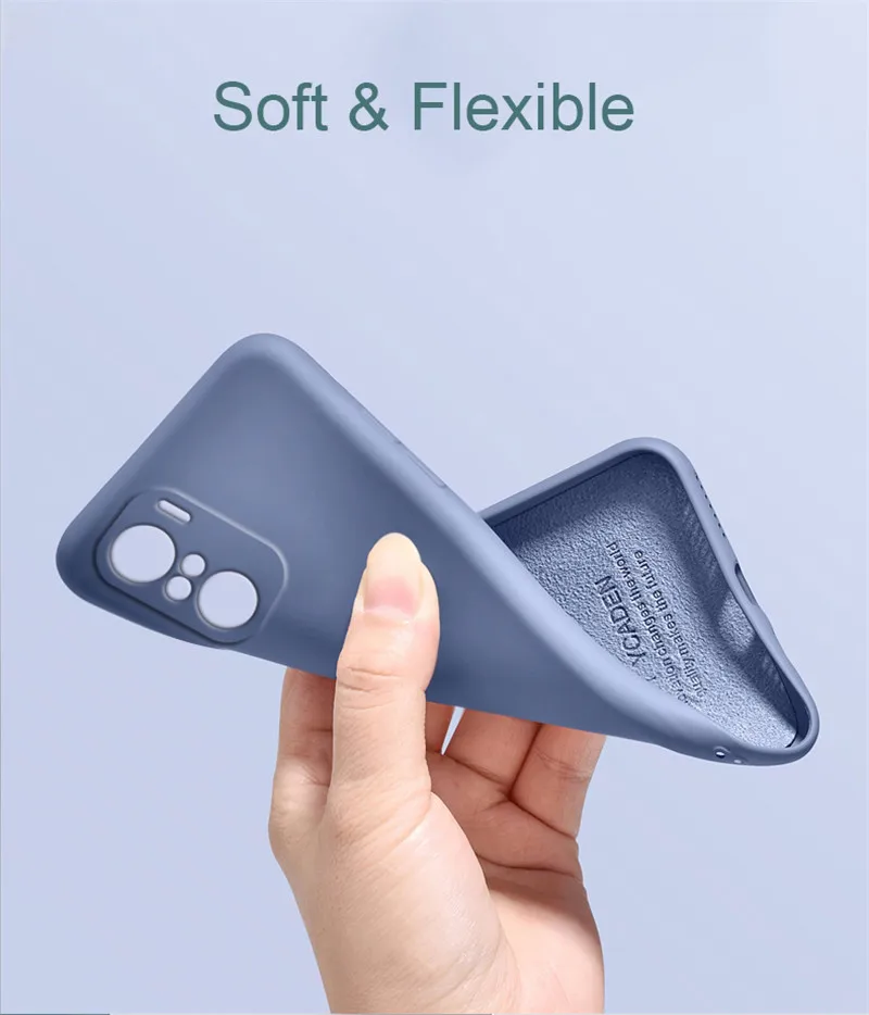 Liquid Silicone Phone Case For Xiaomi Redmi note 10 11 note 10s 9 Pro 9S Luxury Soft Full Lens Camera Protector Soft Cover