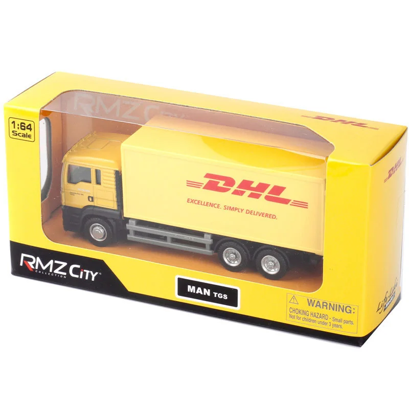 15 см 1/64 весы DHL Ван тянет назад Экспресс доставка автомобиль игрушки