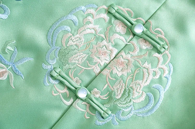 Женские топы костюм Тан Осенний вышитый китайский стиль винтажная женская