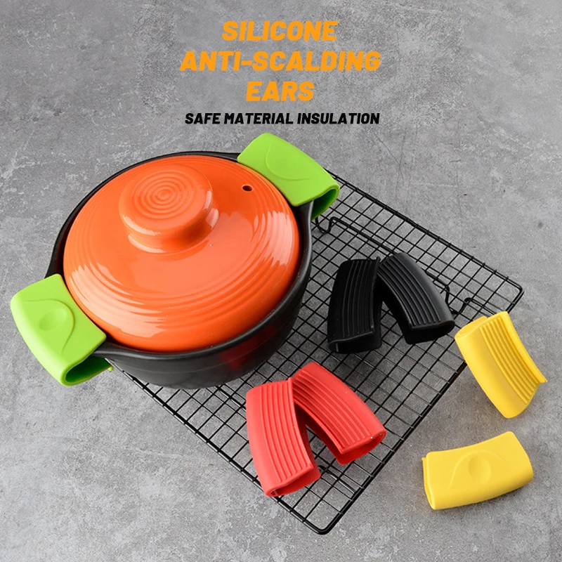 Силиконовые Теплоизоляция Перчатка для печи кастрюля горшок держатель печь