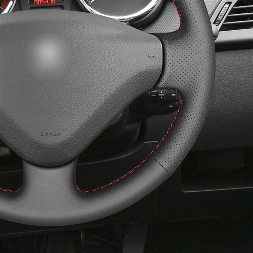 Черный чехол из натуральной кожи для Peugeot 207 экспертный партнер Citroen Berlingo Jumpy Fiat Scudo