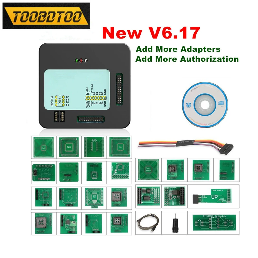 XPROG M 5 55 86 6 26 17 12 ECU ПРОГРАММАТОР V5.86 V5.55 адаптеры программирования чтение/запись
