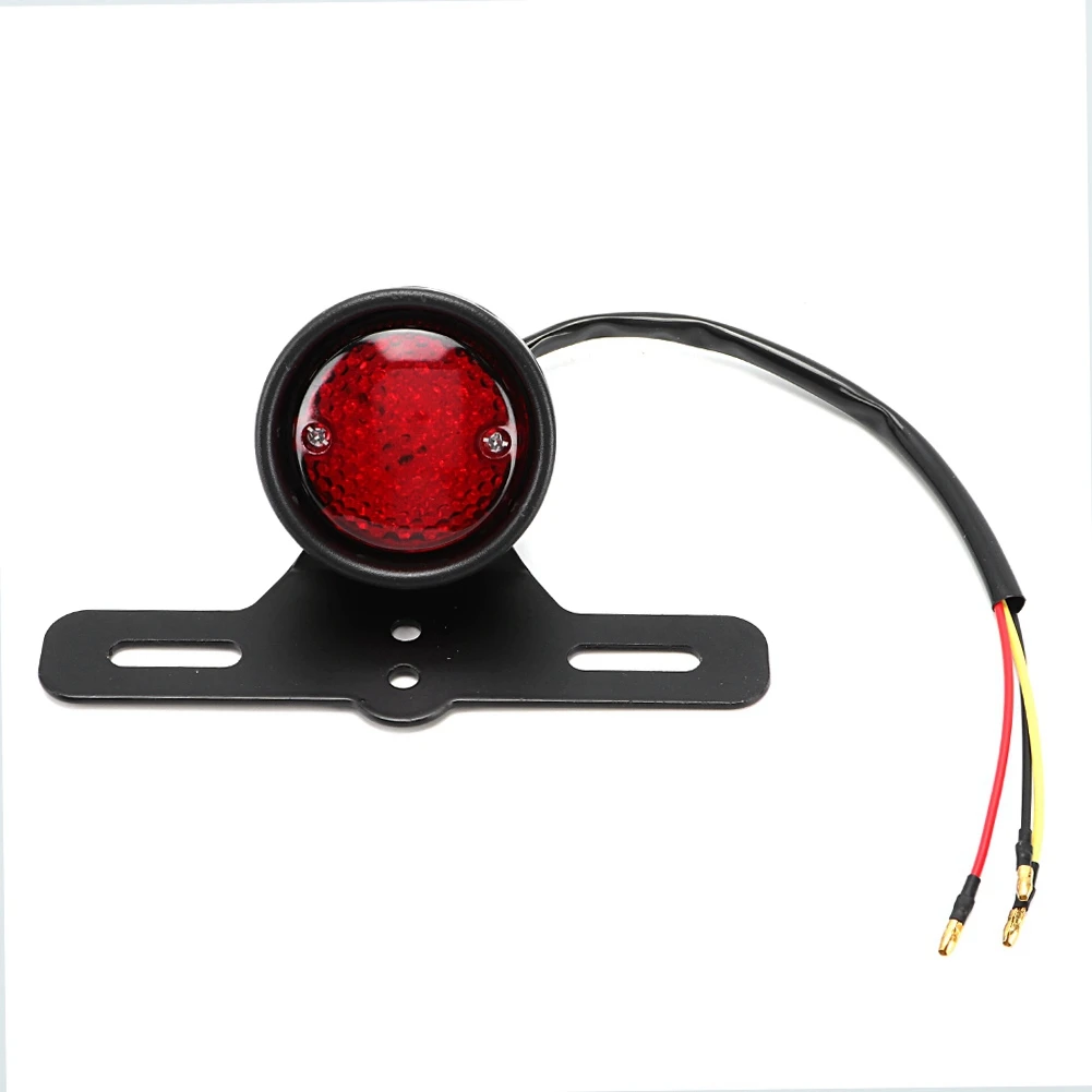 

Motorcycle Black Aluminum Alloy Tail Lamp LED Brake Light Taillight Motorbike Accessory