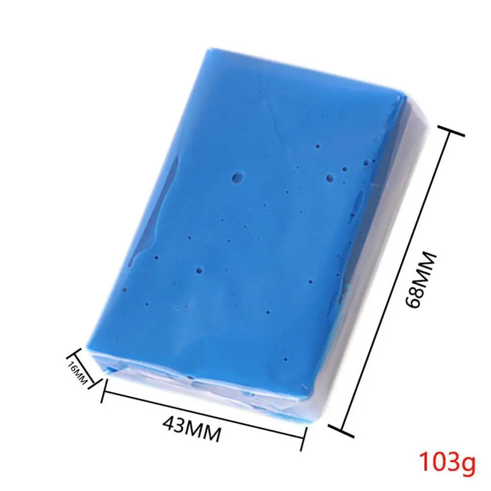 Глина для мытья автомобиля 100 г детейлинг глина ручной очистки брусок синей глины