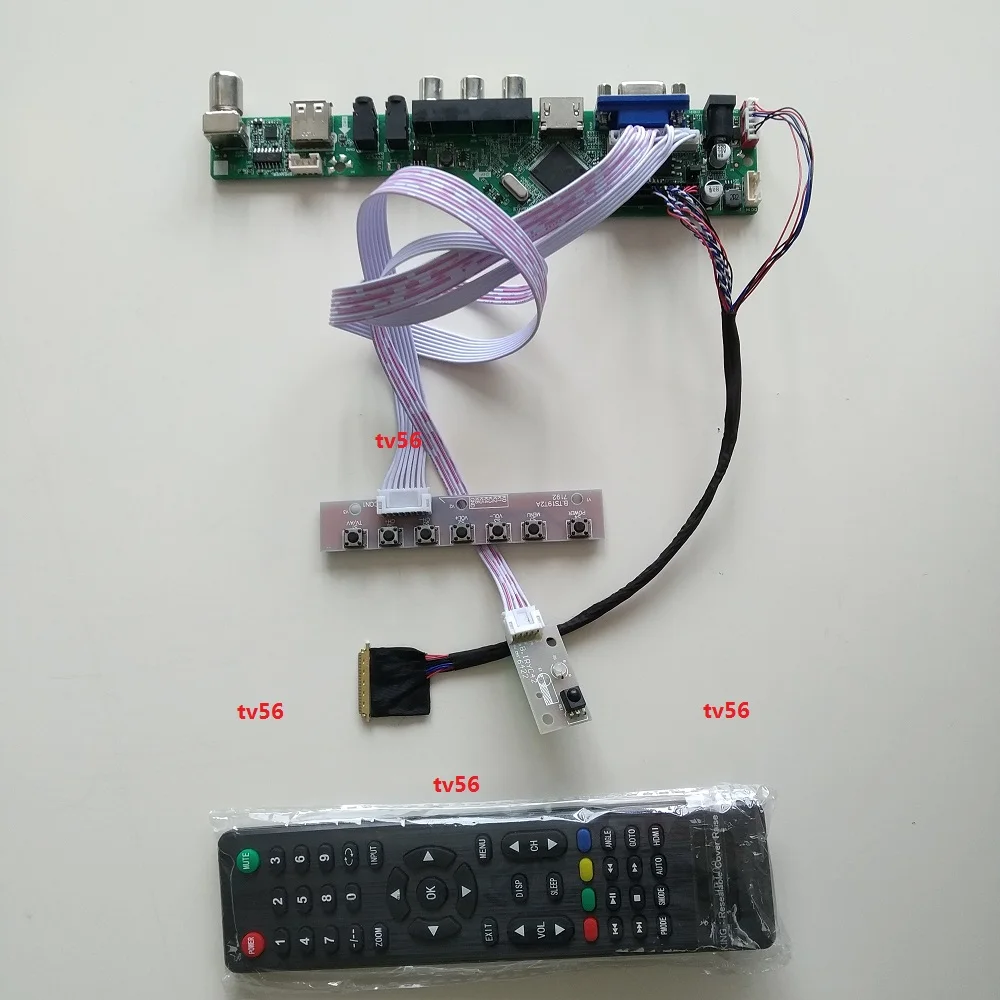 

kit for LP156WH4 LCD Controller driver board 40pin TV 1366X768 LVDS Panel Screen HDMI-compatible VGA remote LED 15.6" USB AV