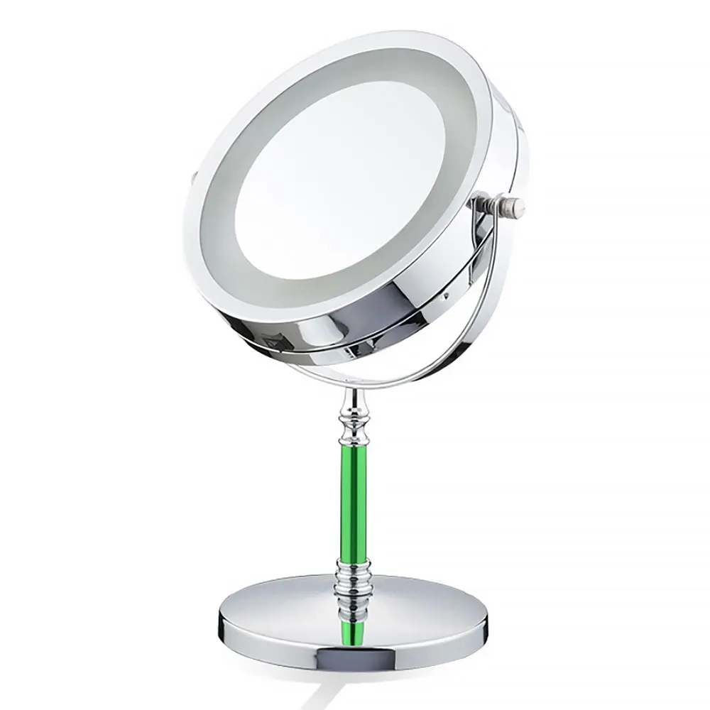 

7inch 10X LED Mirror Makeup Mirror 360 dgree Spin Mirror illuminated Magnifying Vanity Mirrors with Light Make up Mirror