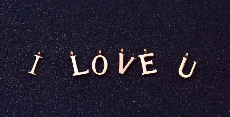 1 шт.) Подвески из нержавеющей стали с буквой A -Z подвески для имени инициала