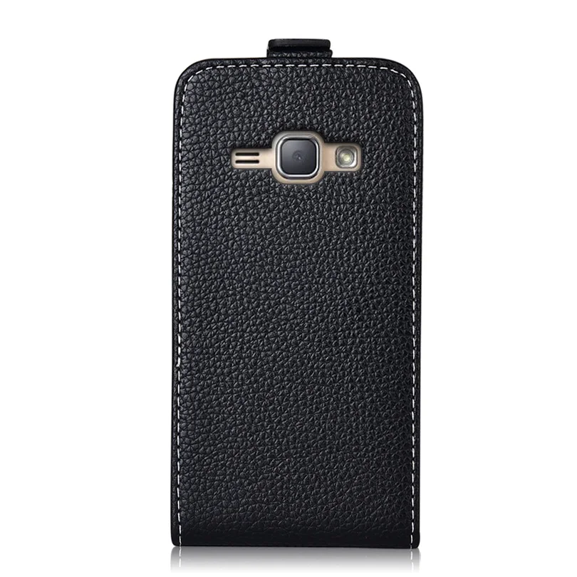 Винтажный однотонный флип чехол для Samsung Galaxy J1 2016 J120 J120F SM облегающий