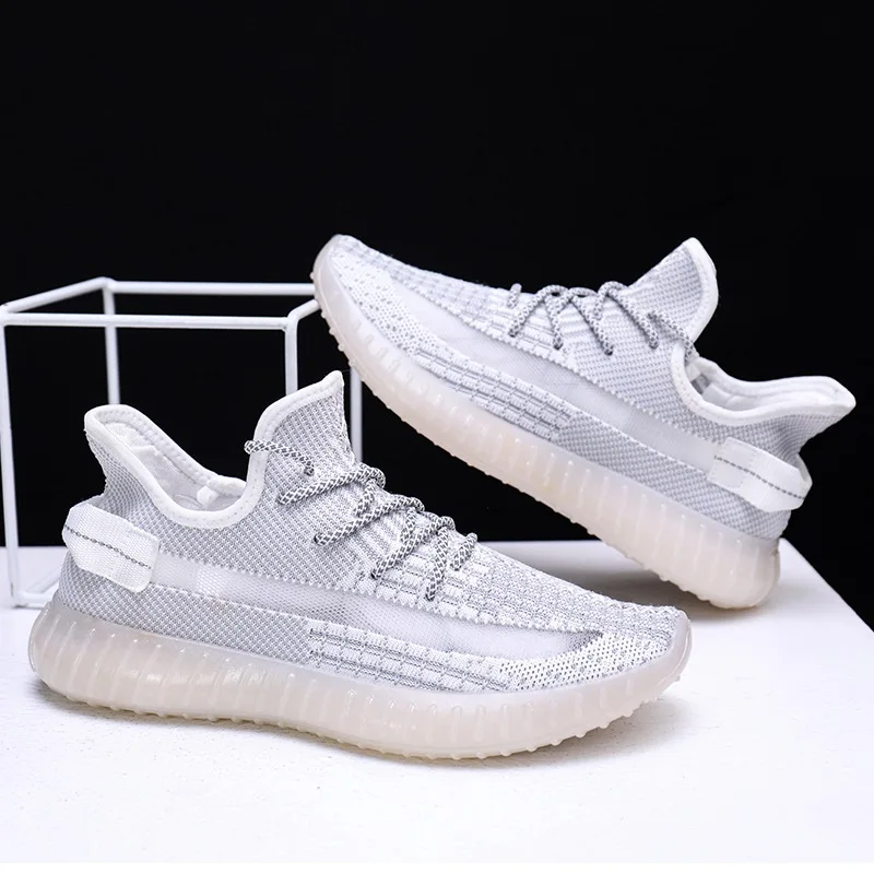 Мужские Светоотражающие кроссовки воздухопроницаемые повседневные 350v2 angel