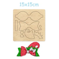 christmas hat bow knot headband headdress cutting mold wood die for blade rule cutter for diy leather cloth paper headwear craft