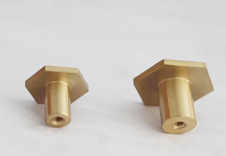 Шестигранная латунная ручка шкафа в скандинавском стиле для дверные тянущиеся