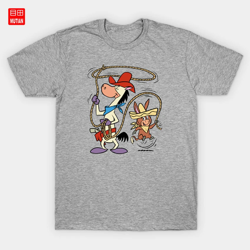 Футболка Quick Draw McGraw &amp Baba Looey Юмористическая забавная ковбойская ретро-футболка