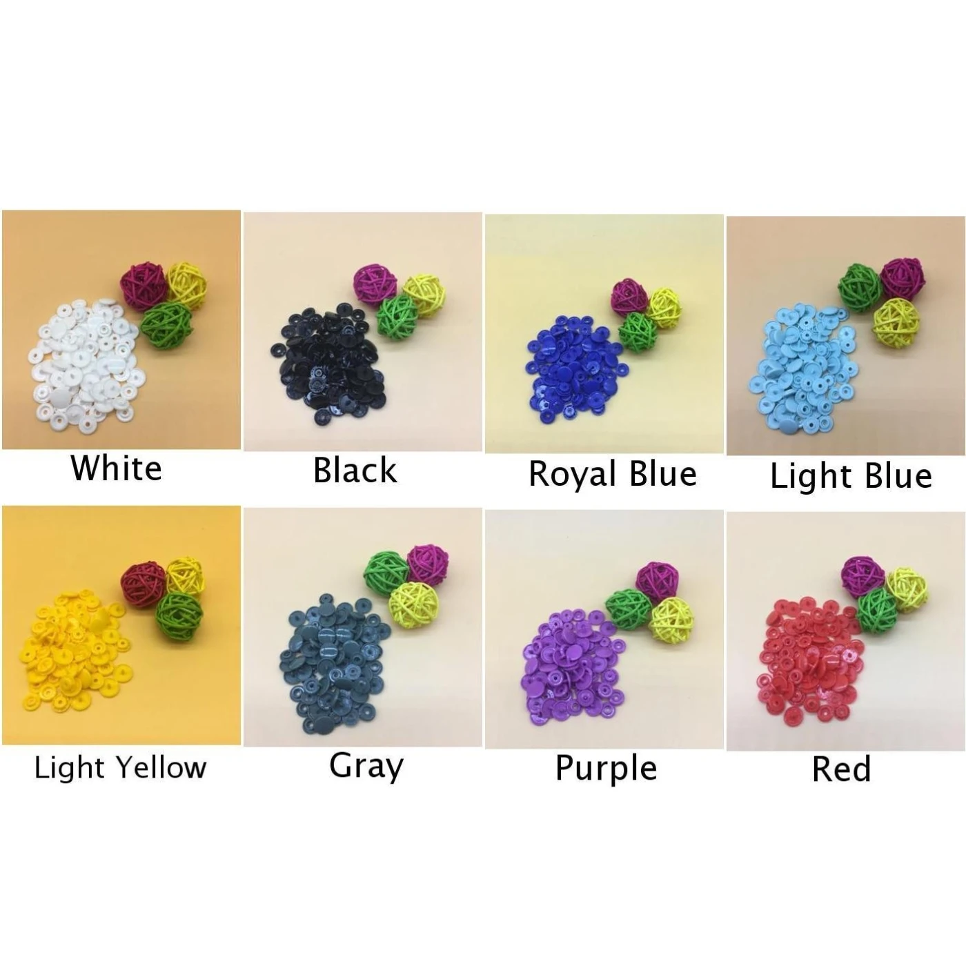 100/150/200 Sets T5 Plastic Snaps Snap Starter Buttons Poppers Fasteners Lot New Garment Accessories |