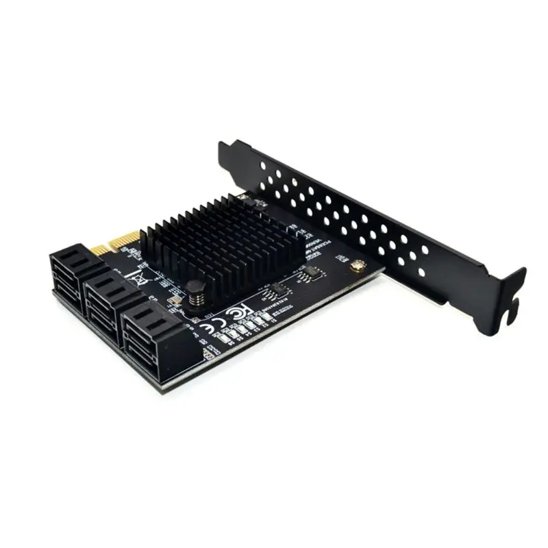 

6 Ports SATA 3.0 to PCIe Expansion Card PCI Express SATA2.0 SATA1.0 Adapter SATA3 Converter