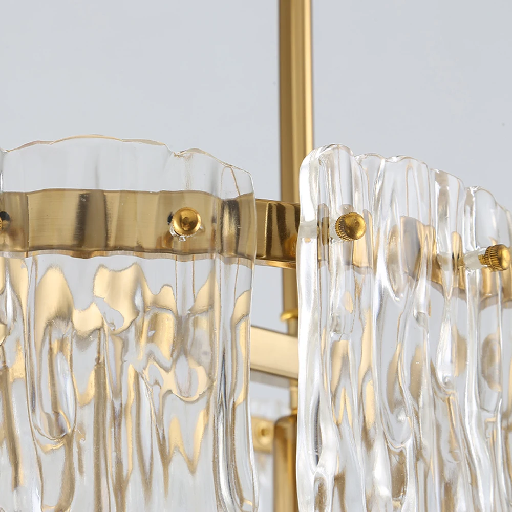 

New luxury design rectangular chandelier LED lamp AC110V 220V modern dinning room living room hanging lights