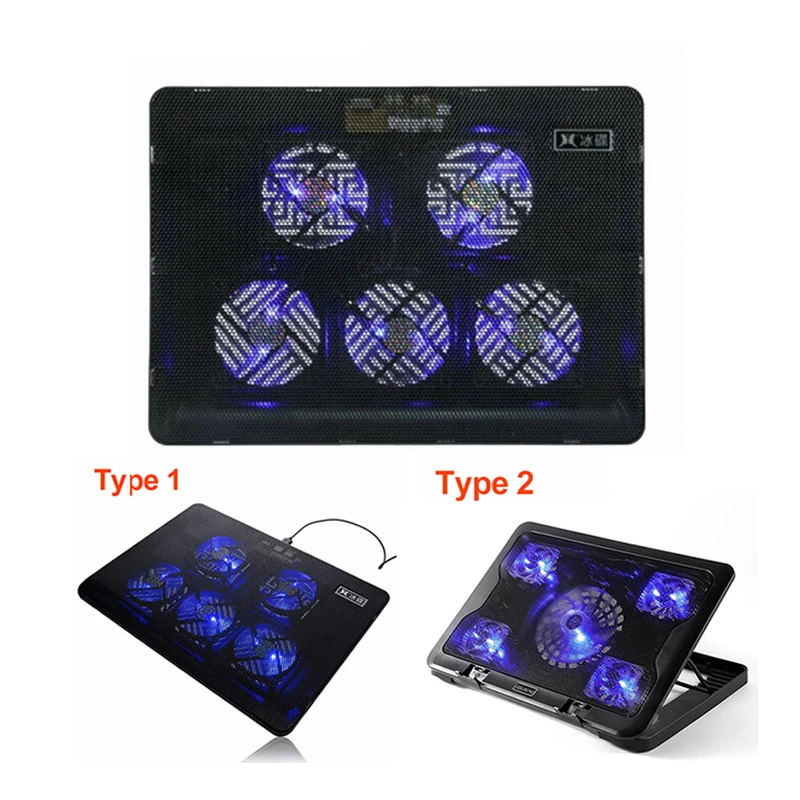 Светодиодный охлаждающий вентилятор 5 в постоянного тока охлаждающая подставка