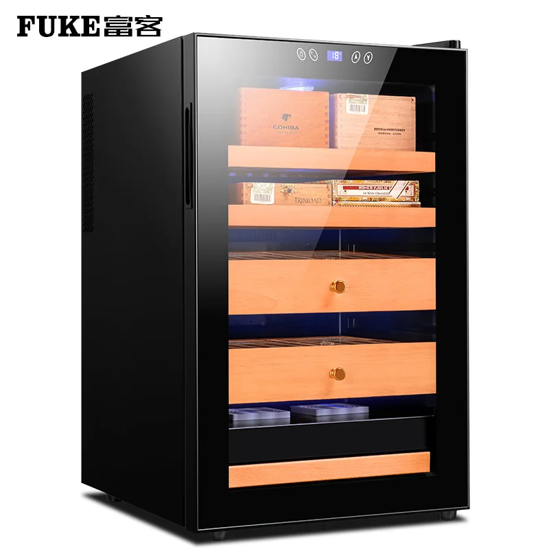 Electric Cigar Humidor Cabinet Freezer Adjustable Temperature and Humidity Cooler |