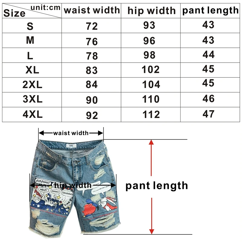 

2020 New Arrival Hot Sale Fashion Mens Jeans Print Light Jean Shorts Men Ulzzang Summer Pattern Length Zipper Fly Stonewashed