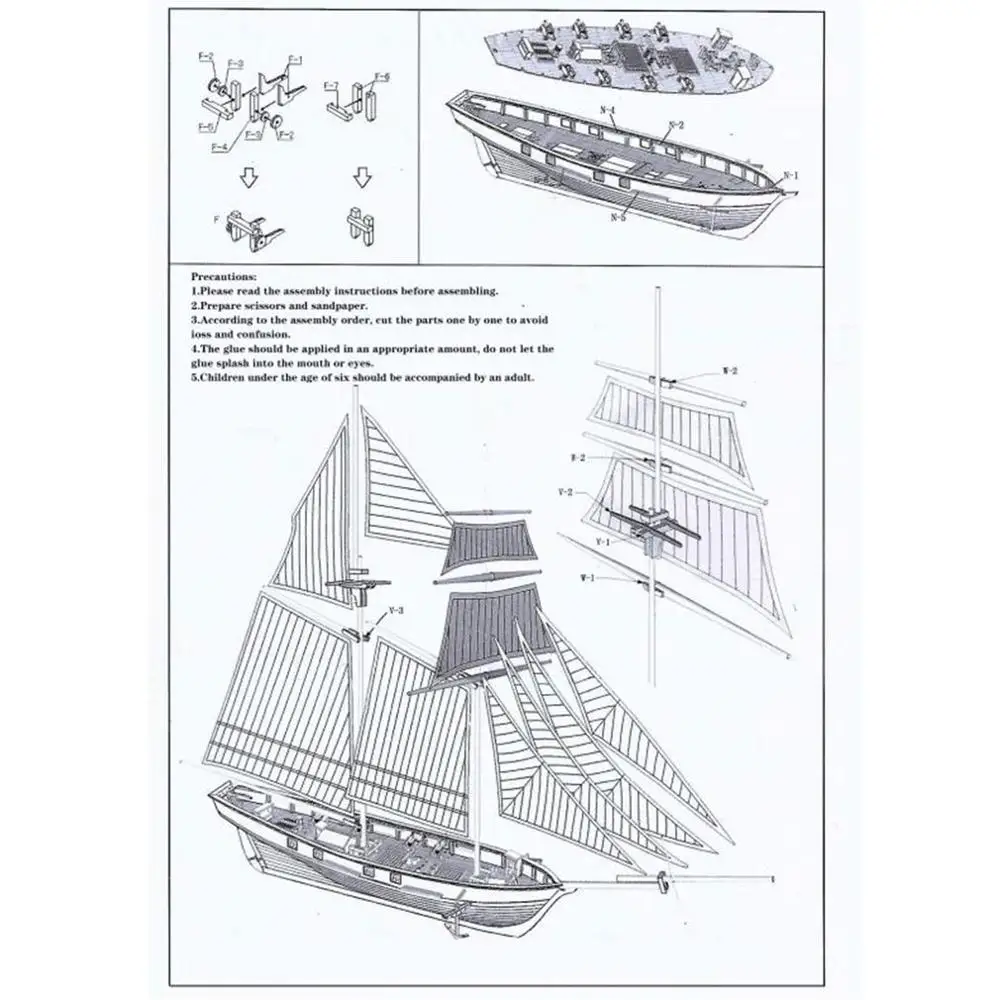 Новый DIY деревянный парусник Сборная модель сборные строительные наборы