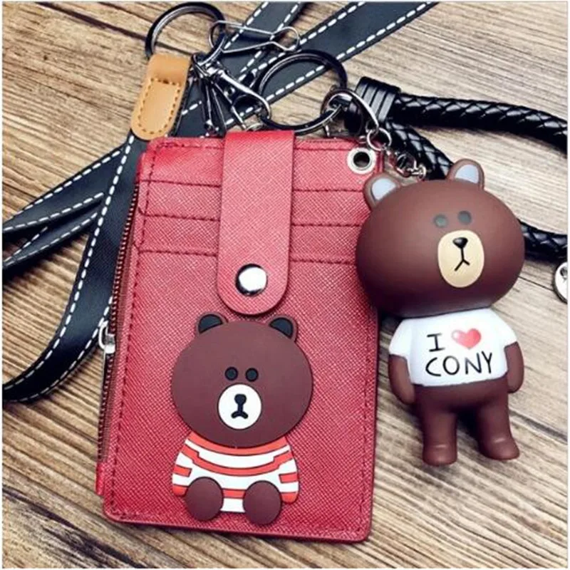 Кукла Медведь ключ сумка с веревкой набор карт Многофункциональный автобус