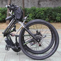 factory 26 inch ebike lithium battery 1000w 48v 13ah electric bicycle 21 speed mountain bike cheap folding e bike for sale