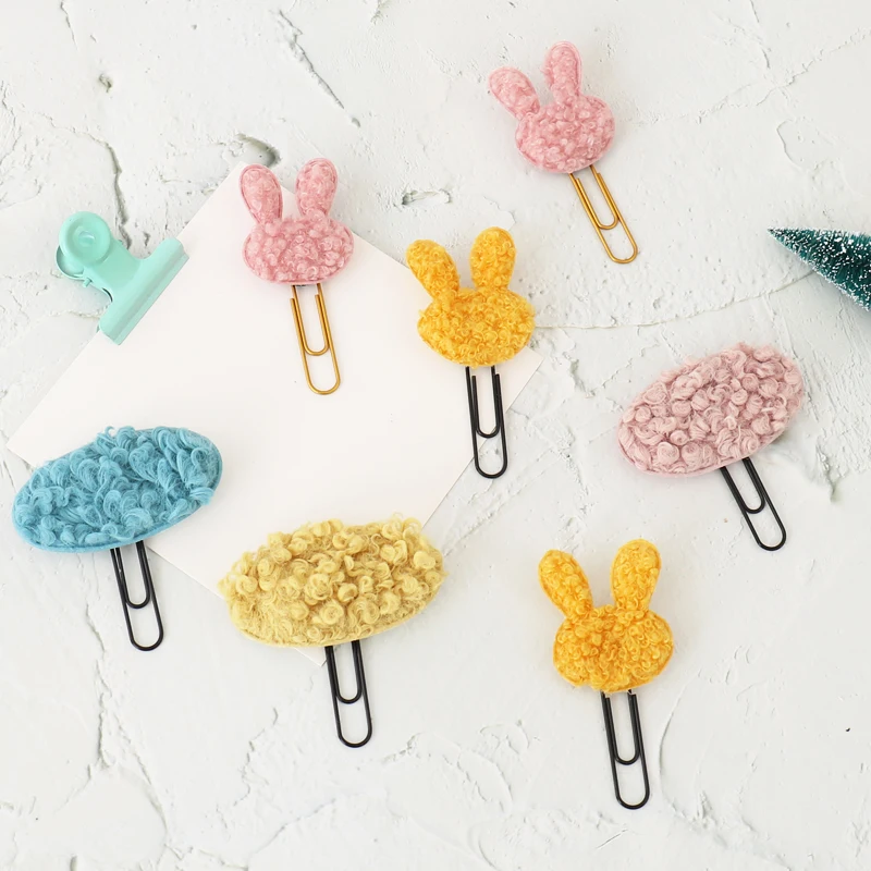 Милая и универсальная плюшевая Заколка пачка из овечьей шерсти с флисовой