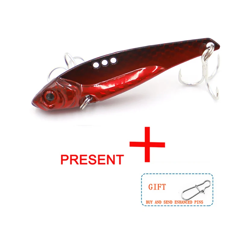 VIB Metal Road Fishing Wobblers Lure Artificial Wobbler Crap Fishing Tackle Lure Fishing Bait Four Times Enhanced Blood Trough