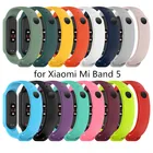 Сменные аксессуары для часов, силиконовый ремешок, цветной ремешок для часов, браслет для Xiaomi Band 5, новый браслет для MI Band 5