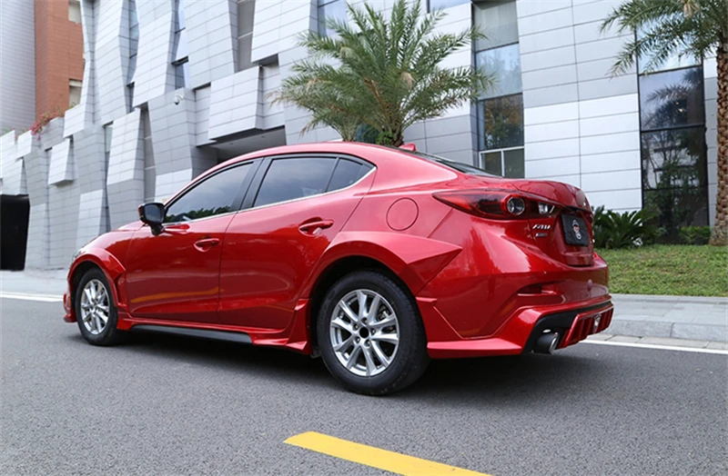 Подходит для mazda 3 обвес крыла 15 16 17 18 19 лет седан Воздухозаборники вентиляционные крышки автомобиля refitt широкий кузов аксессуары 4 шт