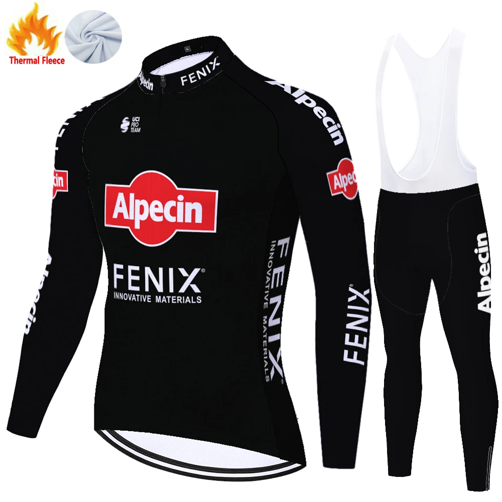 Новинка вело-Джерси alpecin fenix зимние теплые флисовые брюки для велоспорта 20D gel