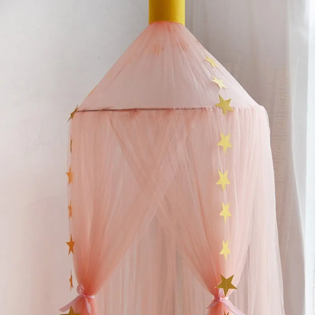 Висячие детские постельные принадлежности купольная кровать навес хлопок