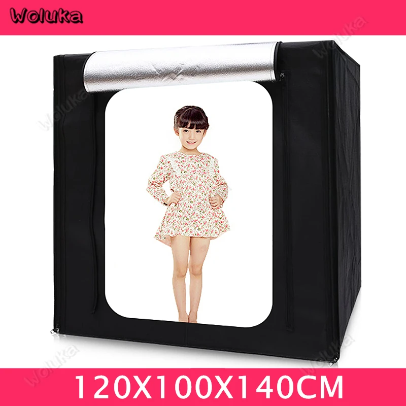 СВЕТОДИОДНЫЙ световой тент 120X100X140cm фотостудия коробка для продукта фоновая