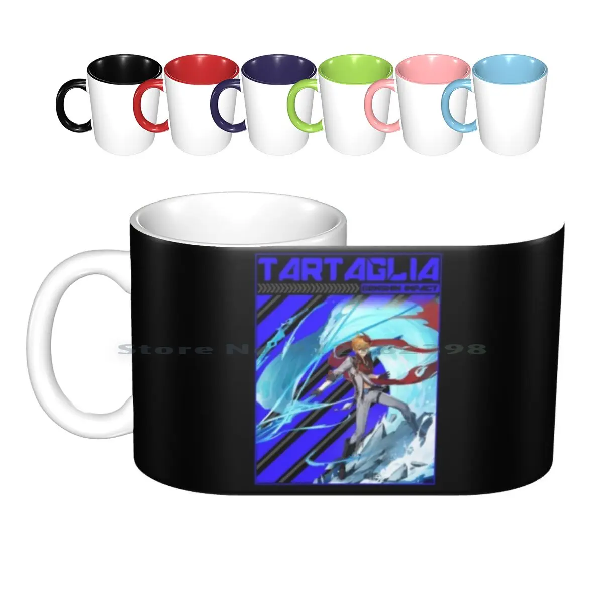 

Genshin Impact Tartaglia Wish Ceramic Mugs Coffee Cups Milk Tea Mug Genshin Impact Genshin Impact Hu Tartaglia Tao Hu Tao