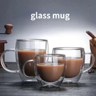 Стакан с двойными стенками для кофе, молока, виски, чая, пива, креативная термостойкая кружка для коктейлей, водки, вина, посуда для напитков, стакан, чашки