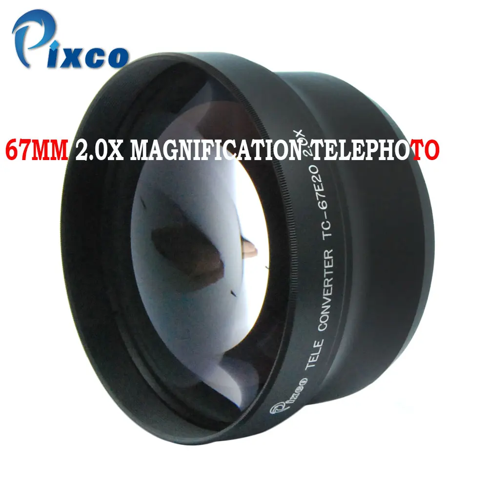 Pixco 67 мм 2.0X резьбовой объектив Увеличение телеобъектив для canon nikon sony PENTAX Olympus DSLR DV SLR камеры