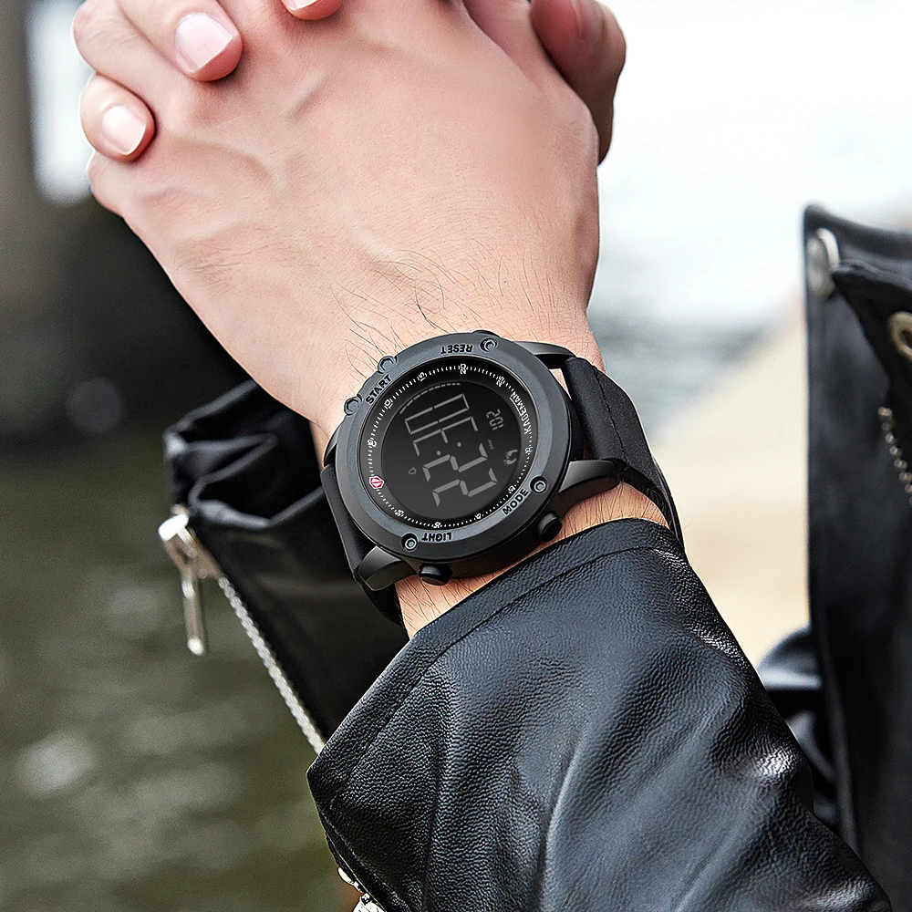 

Для мужчин часы лучший бренд класса люкс Водонепроницаемый шагомер наручные Для мужчин, часы мужские электронные часы спортивные часы Relogio ...