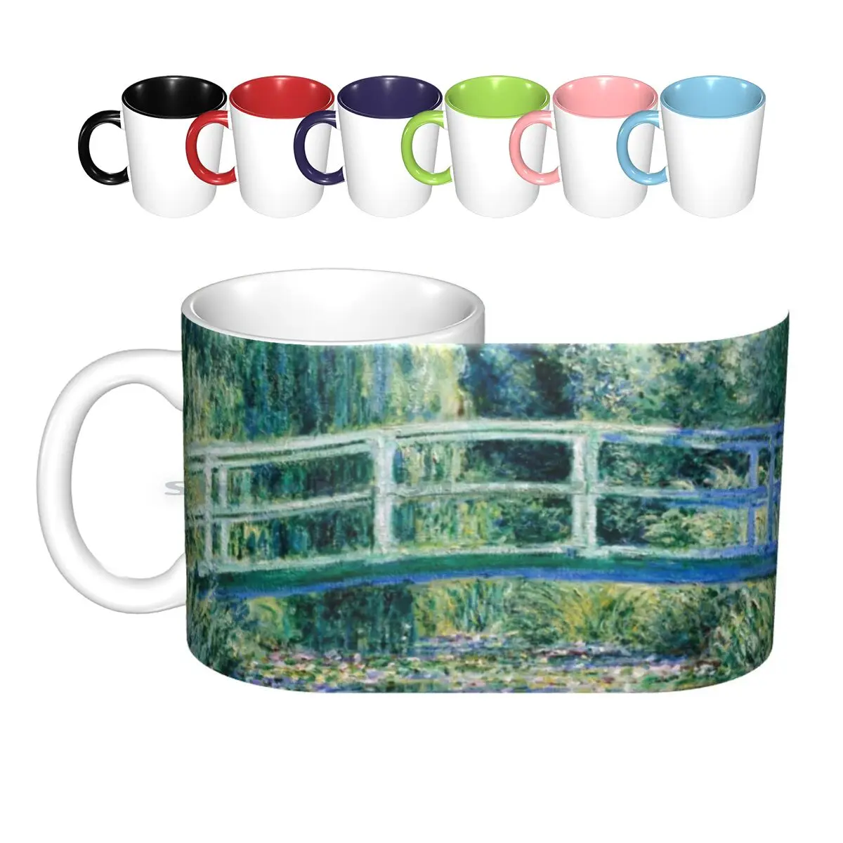 Водные лилии и Японский мост керамические кружки Клода чашки для кофе кружка