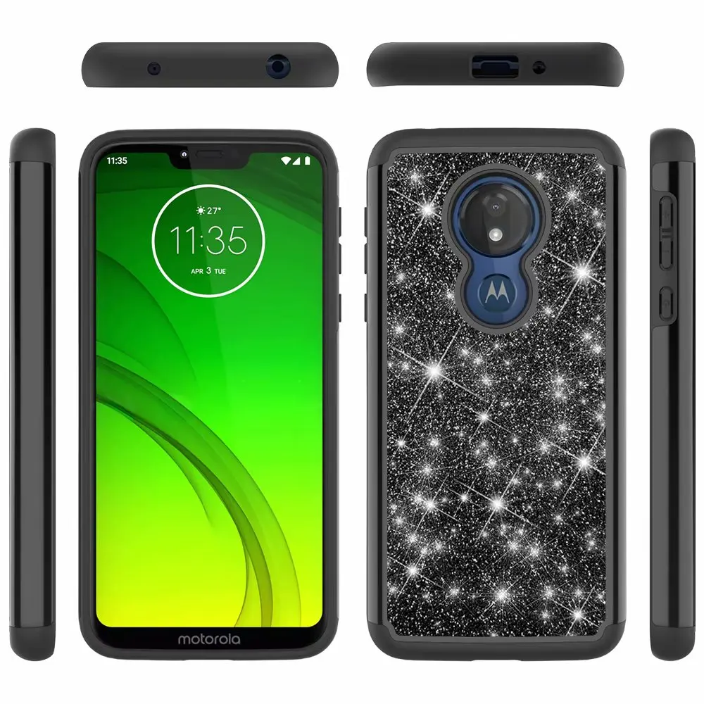 Glitter Sparkle Bling Shiny Shock Absorption Full Body Protective Anti-Scratch Tough case for Moto G7 Power/G7 Play/G7/G7 Plus | Мобильные