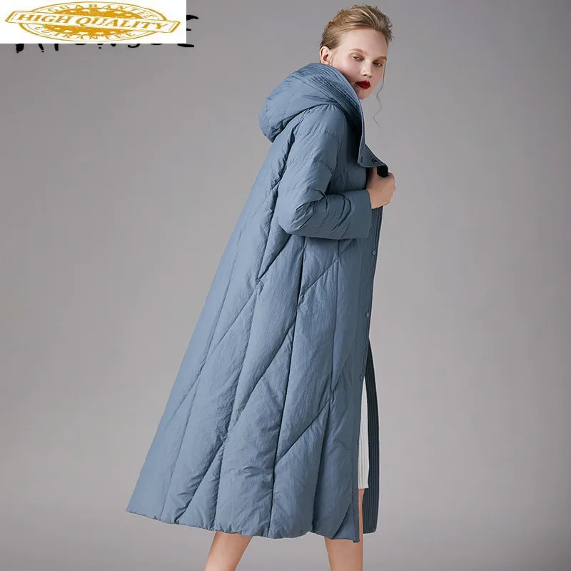 Куртка на 90% белом утином пуху женская одежда 2019 зимнее пальто для женщин