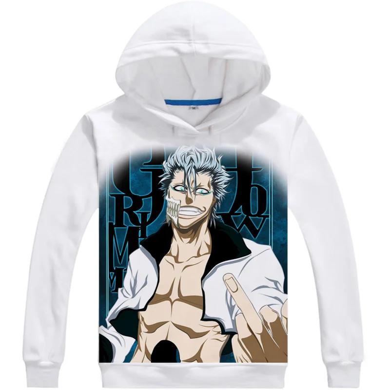 Толстовка с капюшоном и принтом Kurosaki Ichigo флисовые зимние свитшоты для косплея из
