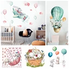 1 шт., Виниловая наклейка на стену с изображением кролика, пасхальных животных