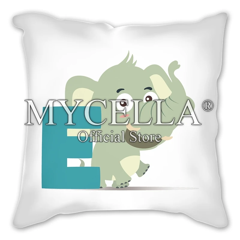 Забавные наволочка с животными подушки Творческий 26 букв чехол для дивана Дома